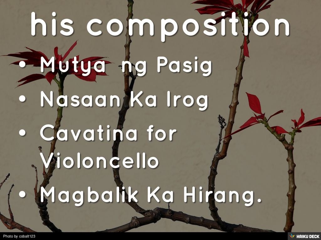 CONTEMPORARY PHILIPPINE MUSIC