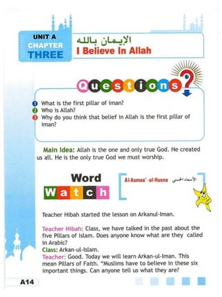 A 3 (i believe in allah)