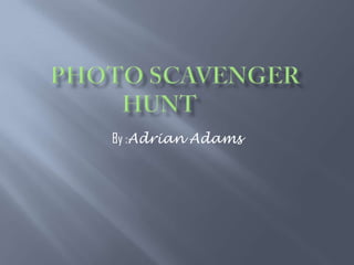 Photo Scavenger hunt	 By :Adrian Adams  