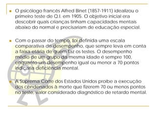 A ApresentaçãO QI X QE