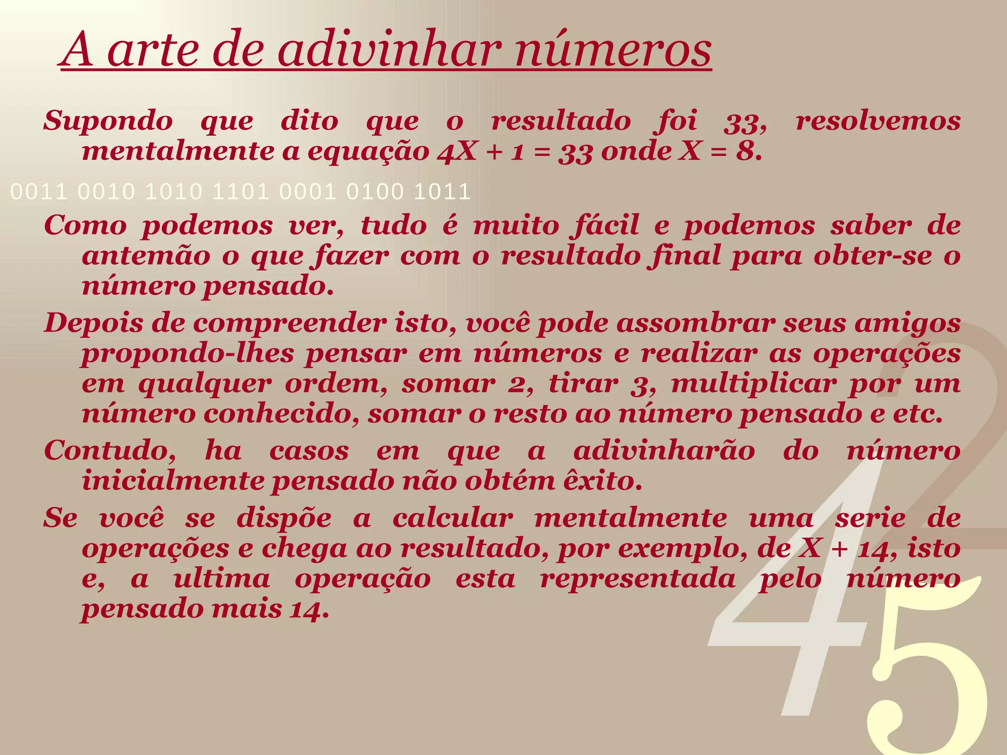 a-arte-de-advinhar-numeros-ppt