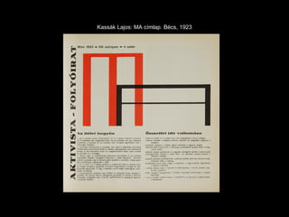 Kassák Lajos: MA címlap. Bécs, 1923 