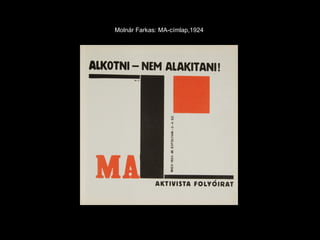 Molnár Farkas: MA-címlap,1924  