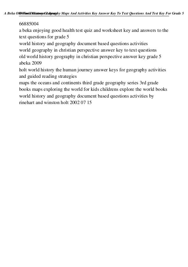 a beka old world history geography maps and activities key answer key
