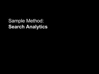 Sample Method:  Search Analytics 