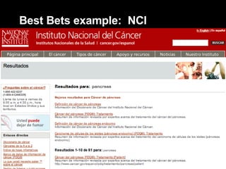 Best Bets example:  NCI 