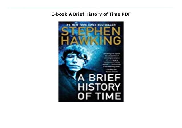 E Book A Brief History Of Time Pdf