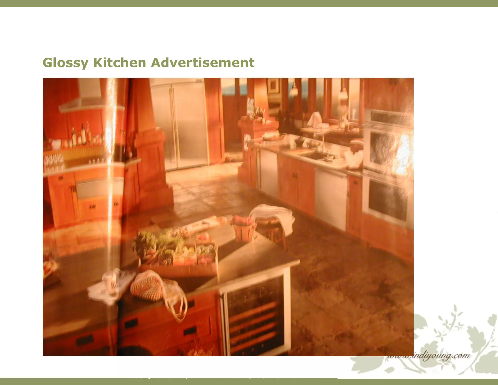 Glossy Kitchen Advertisement 