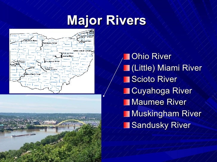 Geographical features of Ohio