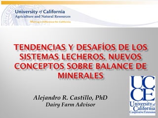 Alejandro R. Castillo, PhD
    Dairy Farm Advisor
 