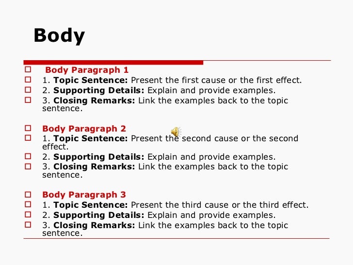 How to write a three paragraph essay