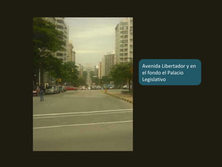Avenida Libertador y en el fondo el Palacio Legislativo 