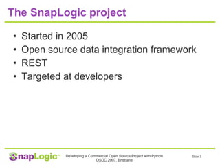 A commercial open source project in Python | PPT