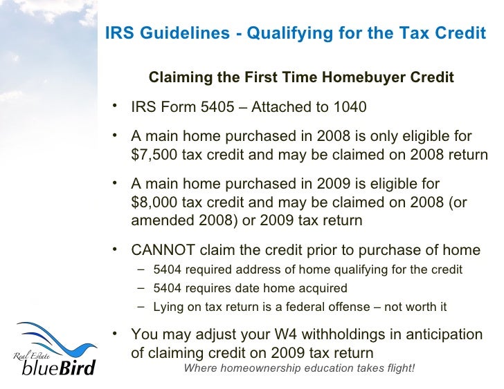 Understanding the First Time Homebuyer Tax Credit
