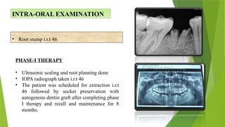 Alveolar ridge preservation with dentin autogenous bone graft | PPTX