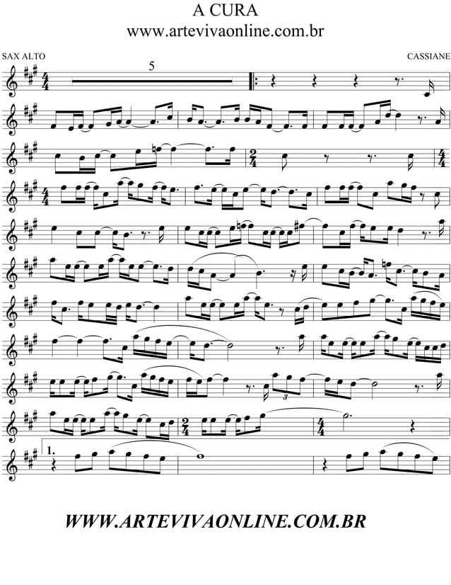 A Cura partitura PDF a-cura-partitura-pdf
