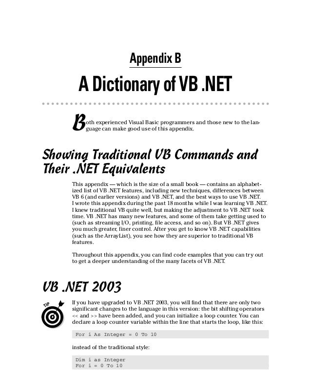 visual basic net dictionary