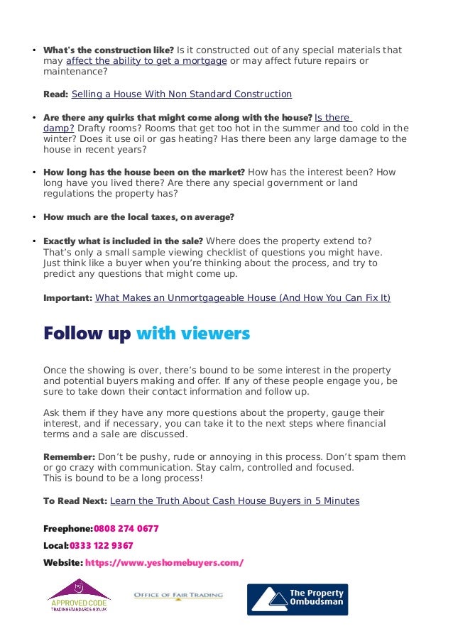 Top Tips For Your Diy Viewing Checklist