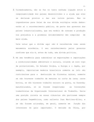 A Dívida Ecológica Brasileira