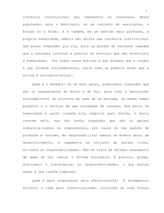 A Dívida Ecológica Brasileira