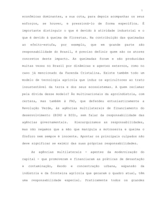 A Dívida Ecológica Brasileira