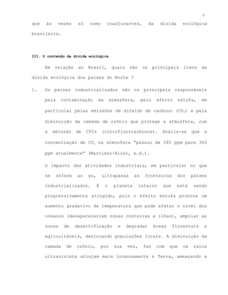 A Dívida Ecológica Brasileira
