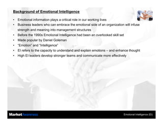 Emotional Intelligence (EI) in Leadership Development | PDF