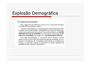 A Evolucao Da Populacao