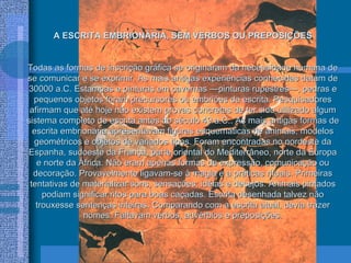 A EvoluçãO Da Escrita