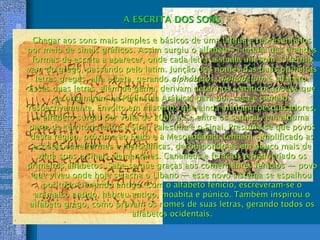 A EvoluçãO Da Escrita