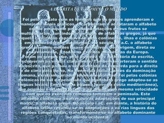 A EvoluçãO Da Escrita