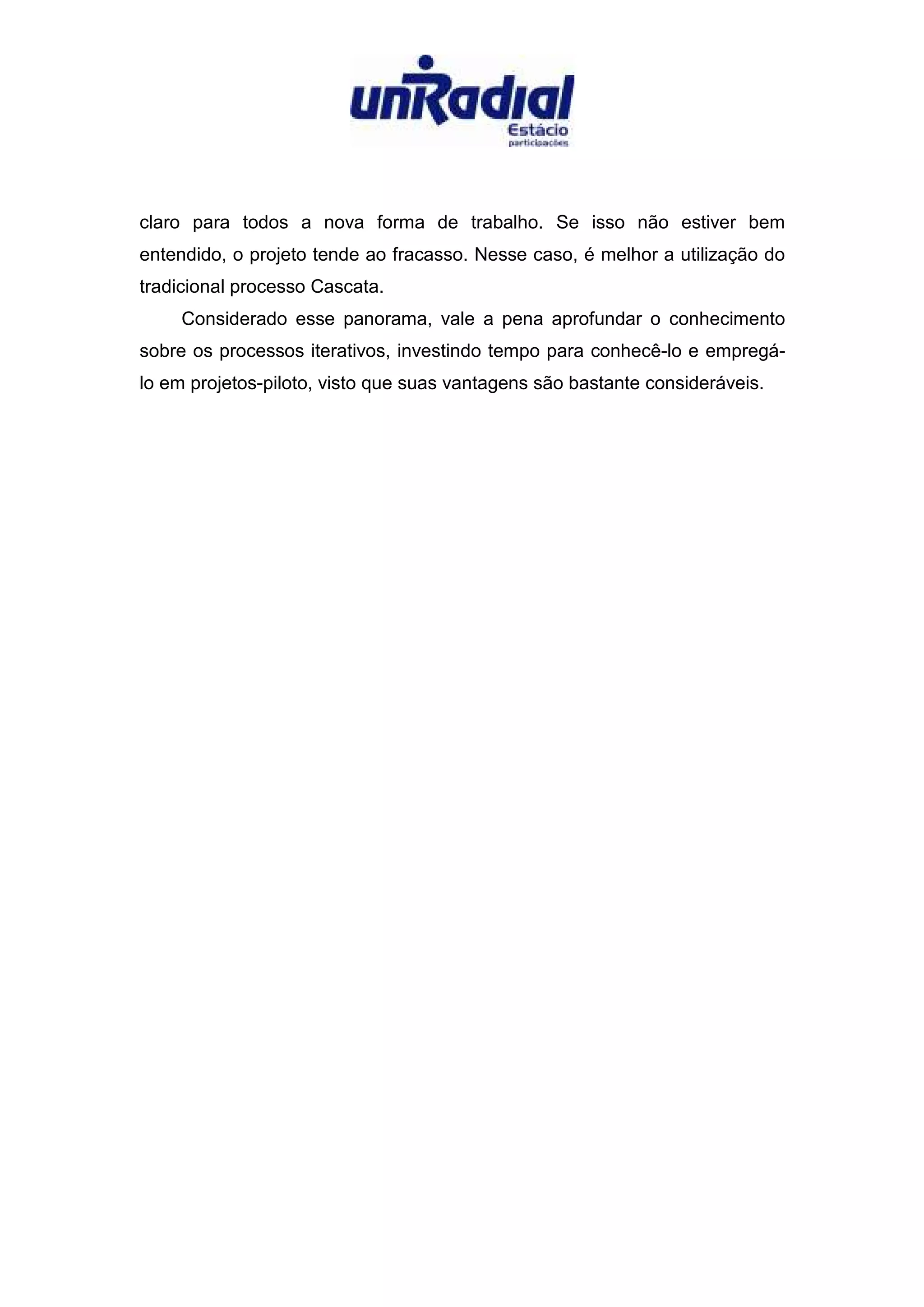 A Evolucao dos Processos de Desenvolvimento de Software