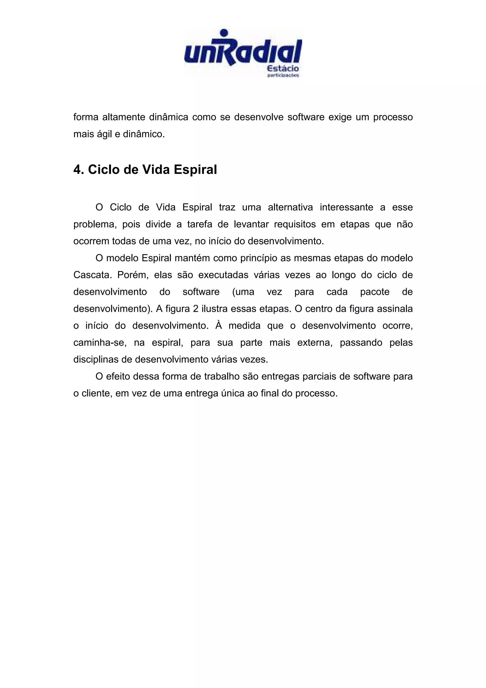 A Evolucao dos Processos de Desenvolvimento de Software