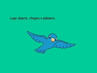 Logo depois, chegou o pássaro. 