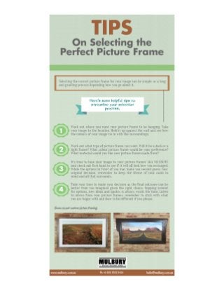 Tips on Selecting the Perfect Picture Frame