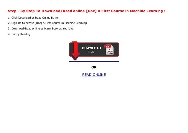 a first course in machine learning pdf download