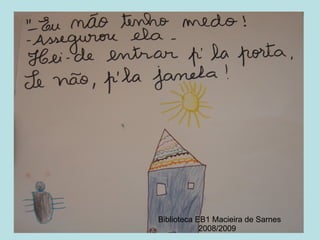 Biblioteca EB1 Macieira de Sarnes 2008/2009 