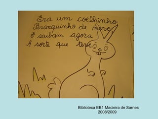 Biblioteca EB1 Macieira de Sarnes 2008/2009 