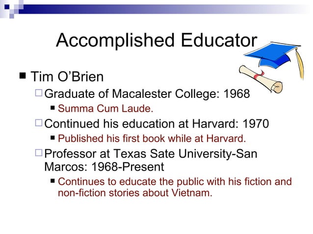 A. Glass, Tim O'Brien Slide Show | PPT