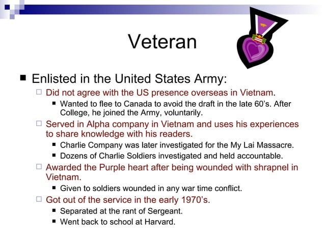 A. Glass, Tim O'Brien Slide Show | PPT