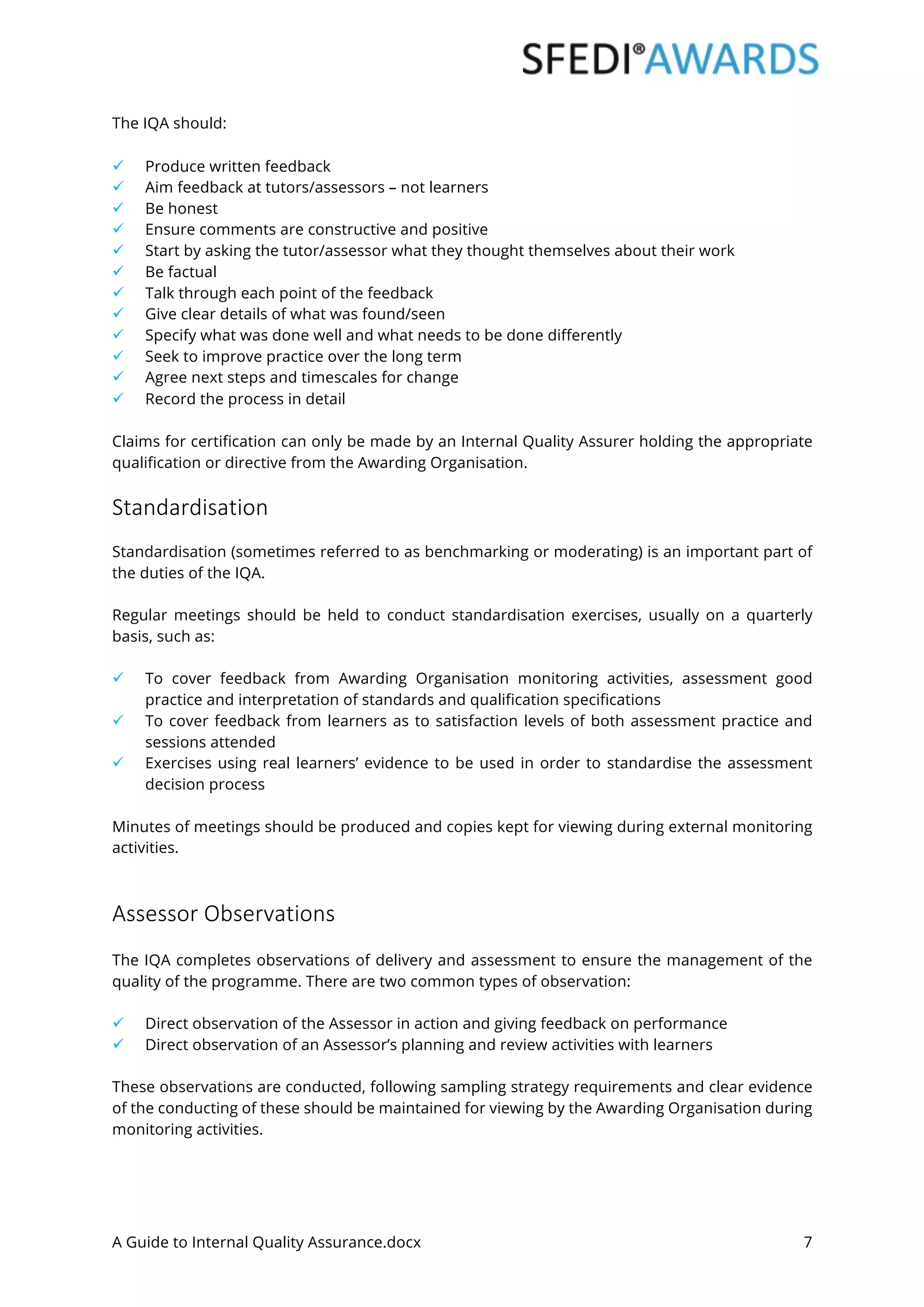 A guide-to-internal-quality-assurance | PDF | Educational Assessment ...