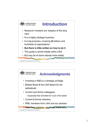 A Guide To Managing Applied R&D Canberra Dec 06