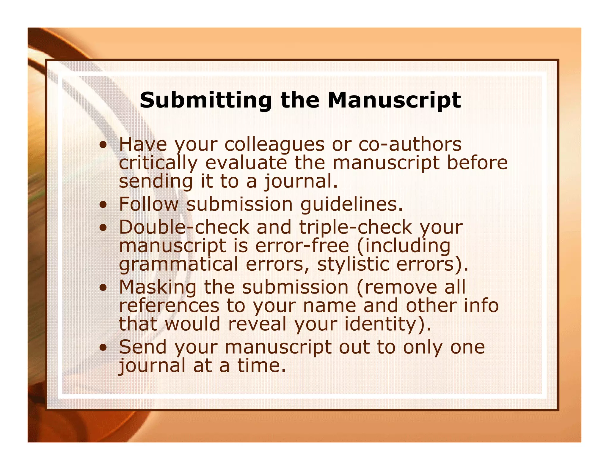 A Guide to Publication in Educational Technology