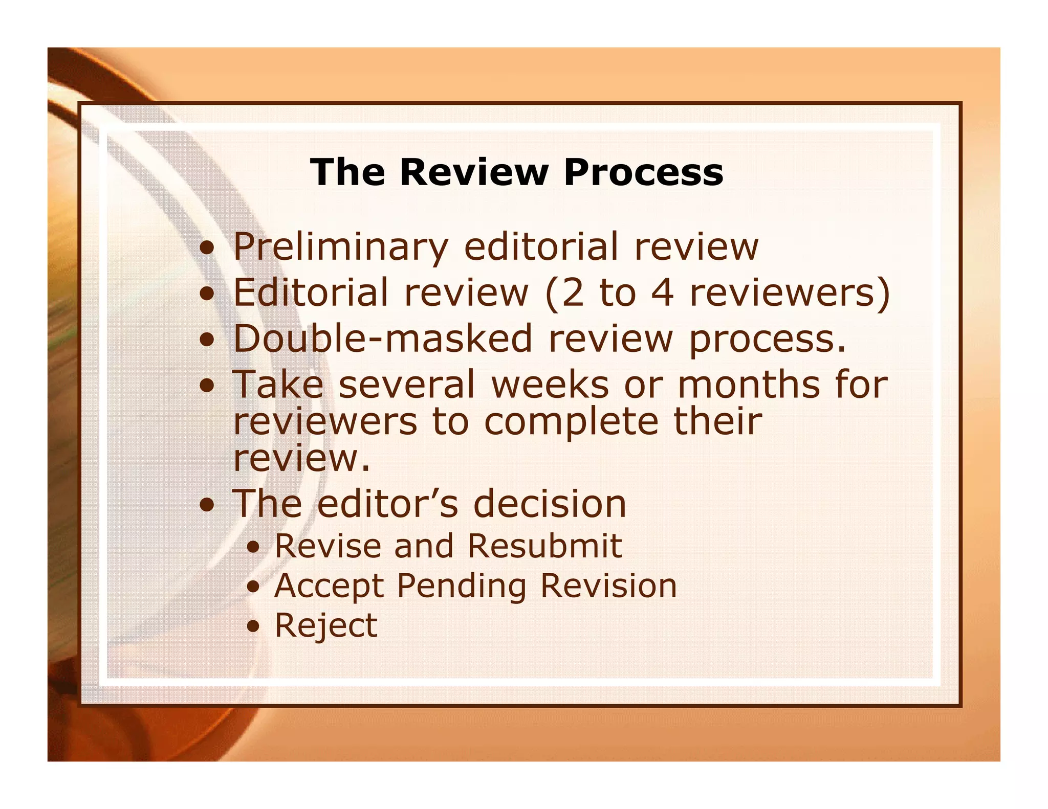 A Guide to Publication in Educational Technology