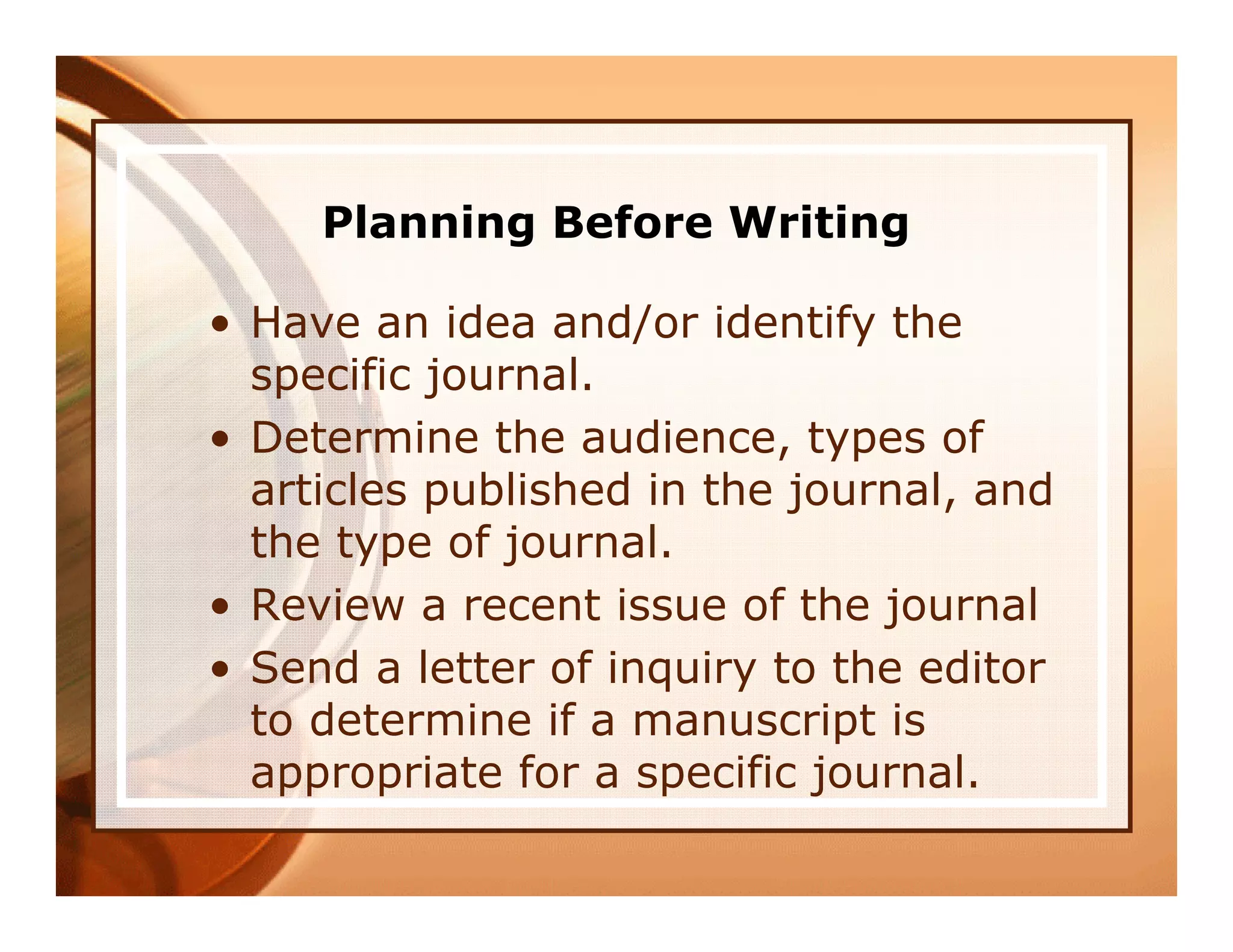 A Guide to Publication in Educational Technology