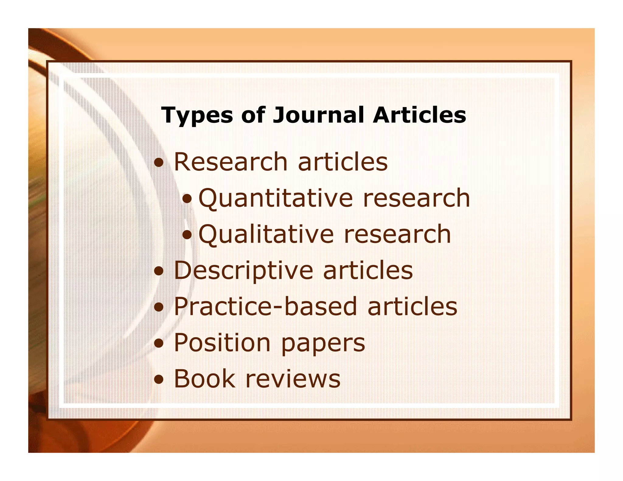 A Guide to Publication in Educational Technology