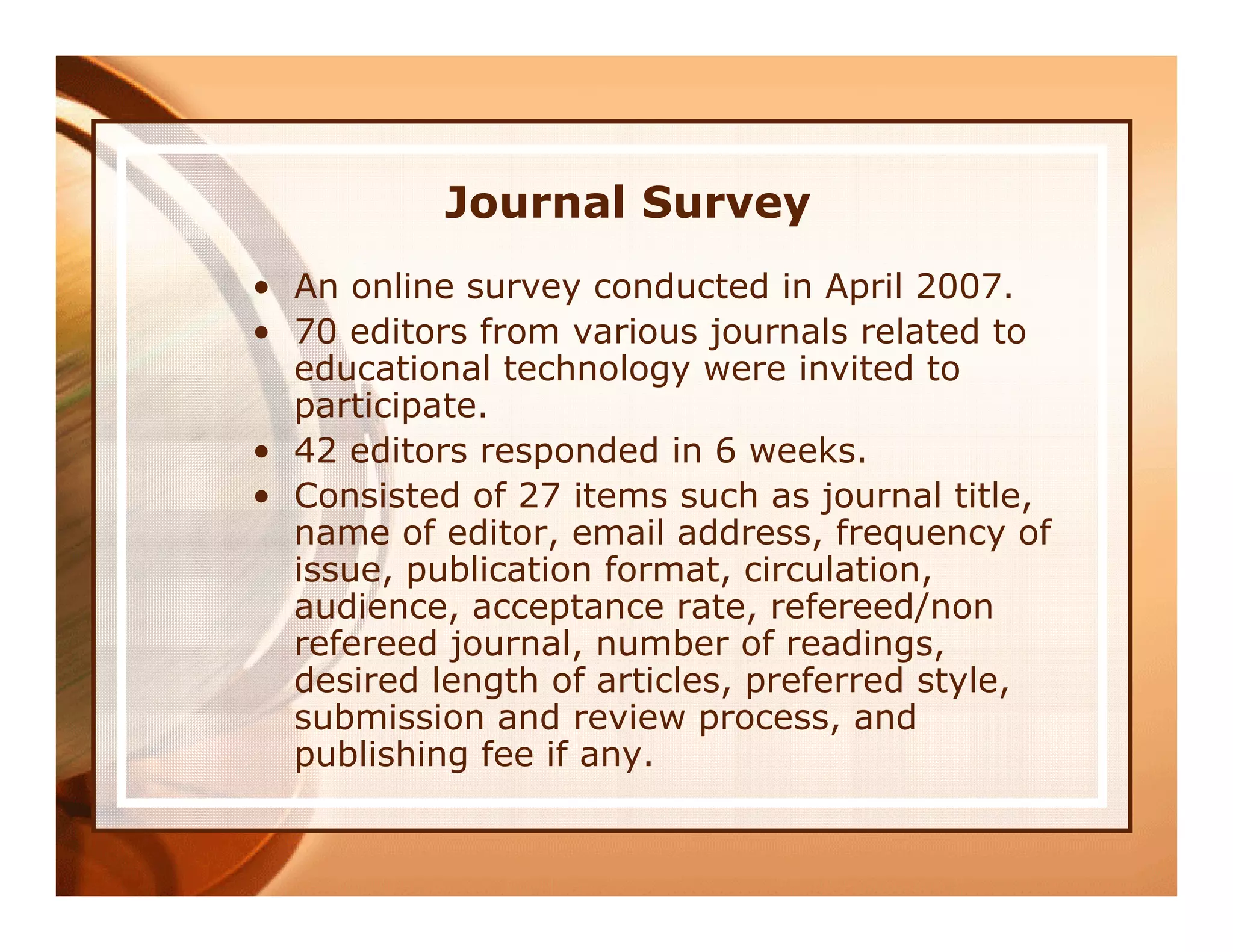 A Guide to Publication in Educational Technology