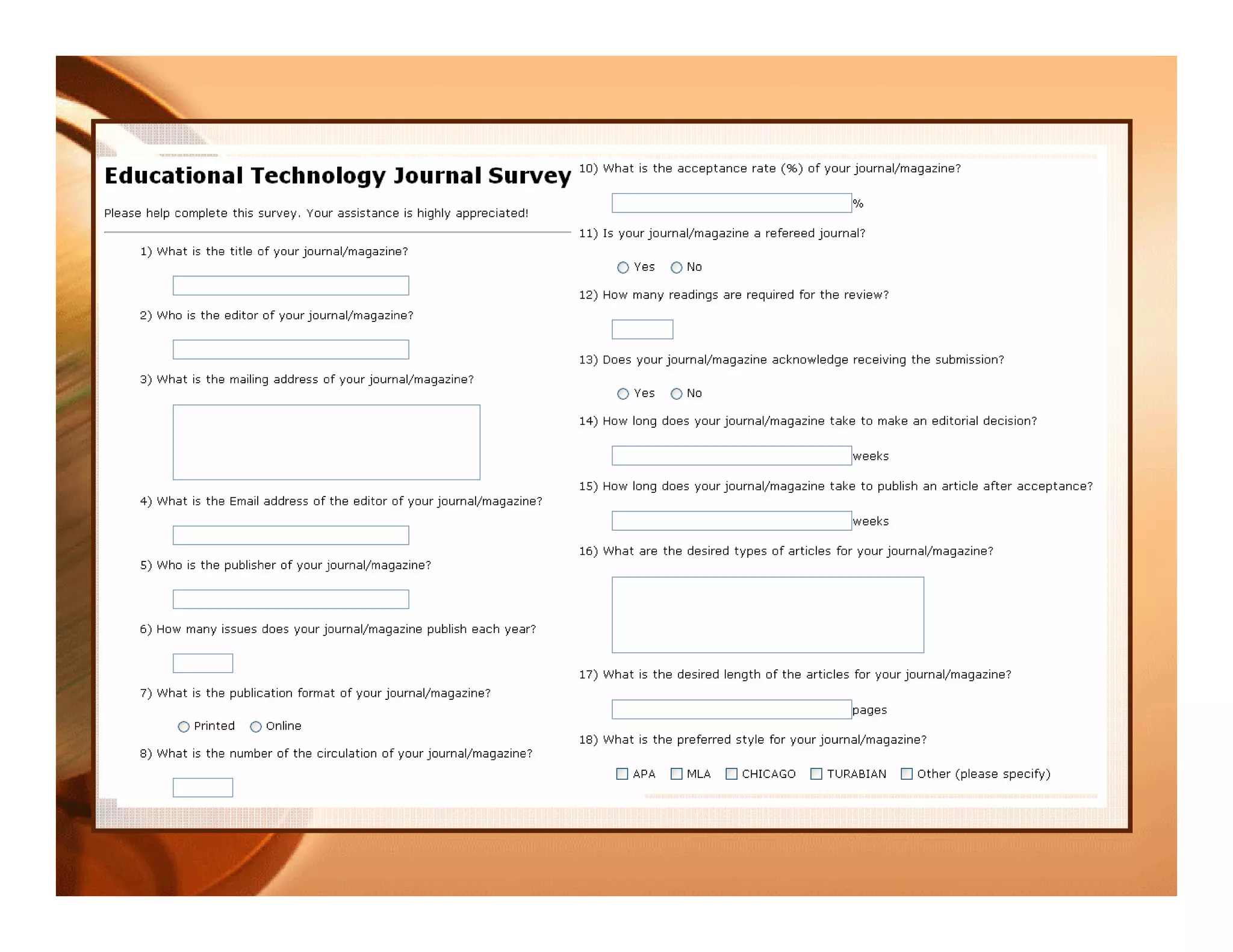 A Guide to Publication in Educational Technology
