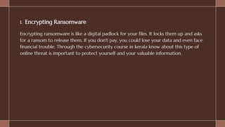 a direction to randsomware and more, with Insights | PPT