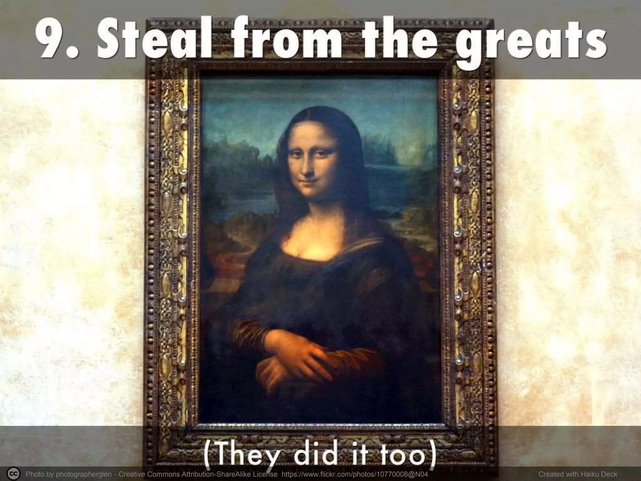 Photo by photographerglen - Creative Commons Attribution-ShareAlike License https://www.flickr.com/photos/10770008@N04 Created with Haiku Deck
 